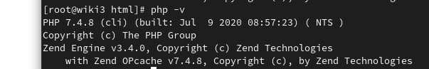 php version